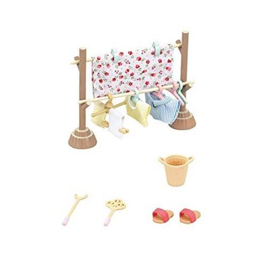 Sylvanian Families Furniture Clothes Drying Set Car 610 ST Mark Certification Ages 3 Up Toy Dollhouse EPOCH