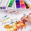 12/100/120Colors Dual Tip Calligraphy Pen Watercolor Brush Pen Art Markers Pens Manga Sketching Drawing Children DIY Supplies