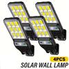 1/2/4 шт. Солнечный настенный светильник с датчиком движения 3 режима освещения для двора, сада, забора, павильона и террасы