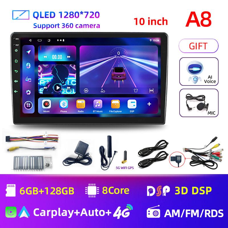 7/9/10'' 2 Din Android12 Auto Car Radio Multimedia Video Universal Stereo Carplay Gps For Volkswagen Nissan Hyundai Kia Toyota