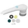 Handheld Electric Cleaning Brush Multifunctional with 5 Replacement Brush Heads Cordless Handheld
