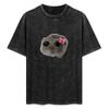 Sad Hamster Meme T-Shirt Vintage T Shirts Korean Fashion Aesthetic Clothes Sweat Men T Shirt