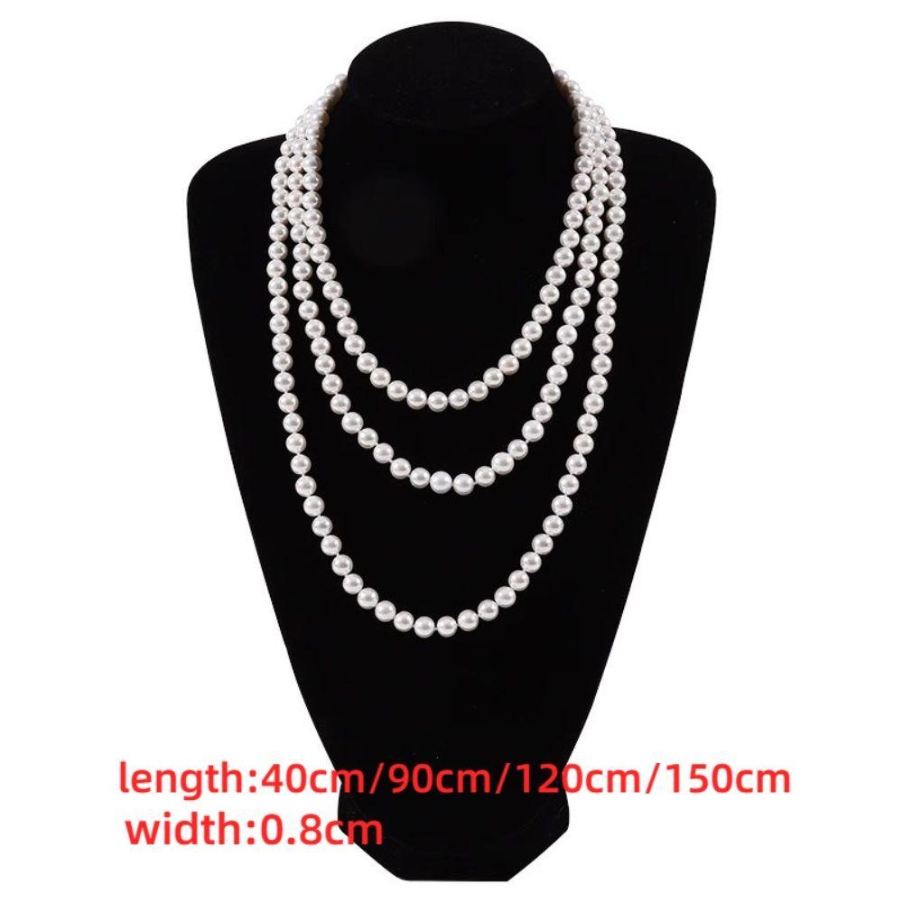 Imitation Pearl Pearl Choker Pearl White Waist Chain Cheongsam Accessory Necklace Dress Decoration