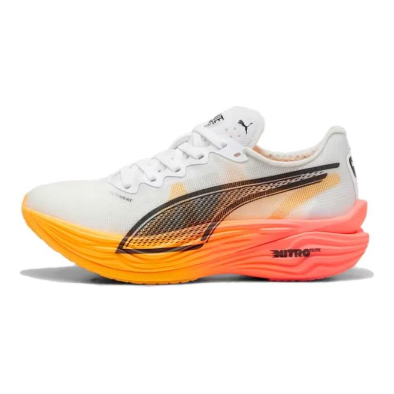 Puma Deviate Nitro Elite 3 Удобные Легкие Нескользящие Прочные Низкие Повседневные Кроссовки для Бега Женские кроссовки Белый Черный 310640-01