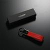 Monster Sport Leather Keychain, Red, with Presentation Box, Made in Japan, Genuine Leather (Cowhide Leather), Key Strap, 992100-0000MR