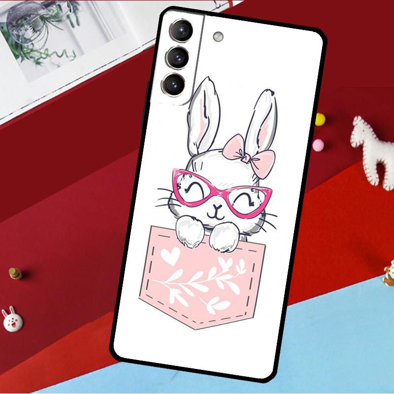 Милый Заяц Кролик Чехол Для Samsung Galaxy S25 S23 S22 S20 S24 Ultra S9 S10 Plus S21 FE S25 FE Чехол Для Телефона