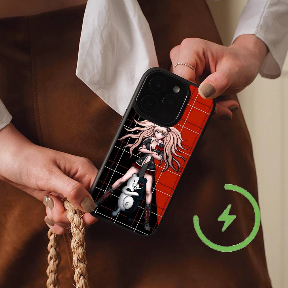 Danganronpa Дзюнко Эносима Монокума Promax Магнитный Для IPhone 17 16 14 13 12 11 15 Pro Air Max Plus Чехол Для Телефона Беспроводная Зарядка