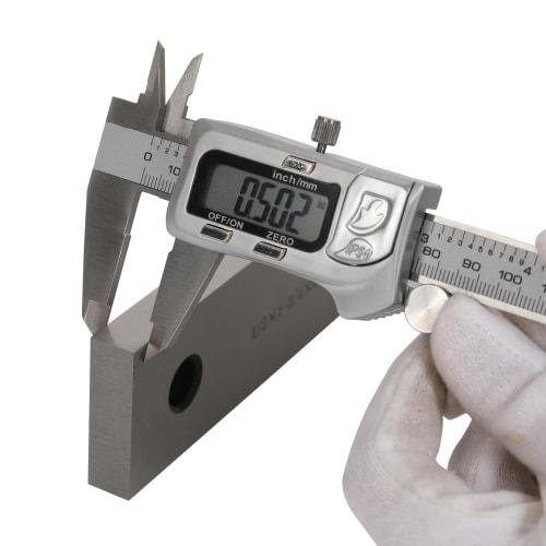 HFS (R) 150mm Digital Caliper, Stainless Steel, 0.03mm Accuracy, LCD Display, for Measures Inner and Outer Diameters, Depth, and Steps, Includes Storag