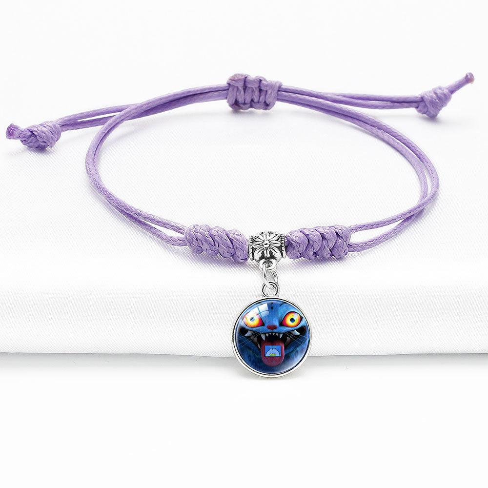 Простой Стильный Плетеный Браслет Руми Зои Мира Узел Алмаза Ювелирное Изделие Регулируемый Браслет с Подвеской