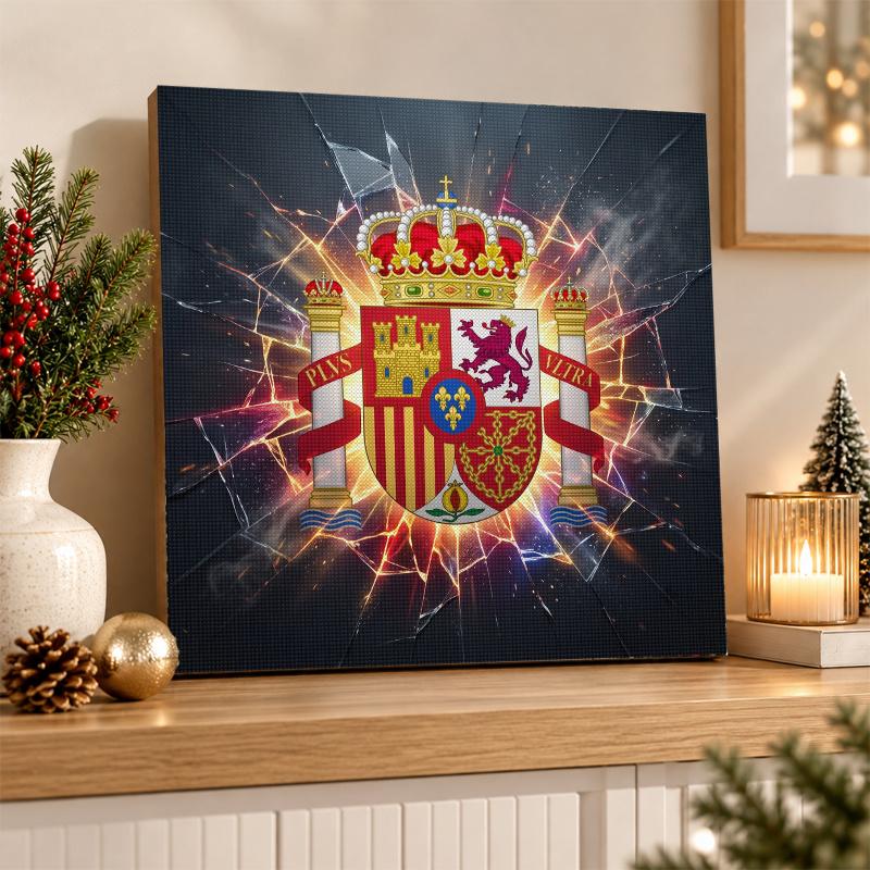 Spain Football Diamond Painting Kit 5D Full Drill DIY Diamond Mosaic Wall Art Home Decor