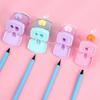 1/2 Holes Pencil Sharping Tools Transparent Pencil Cutter Pencil Sharpener  School Supplies