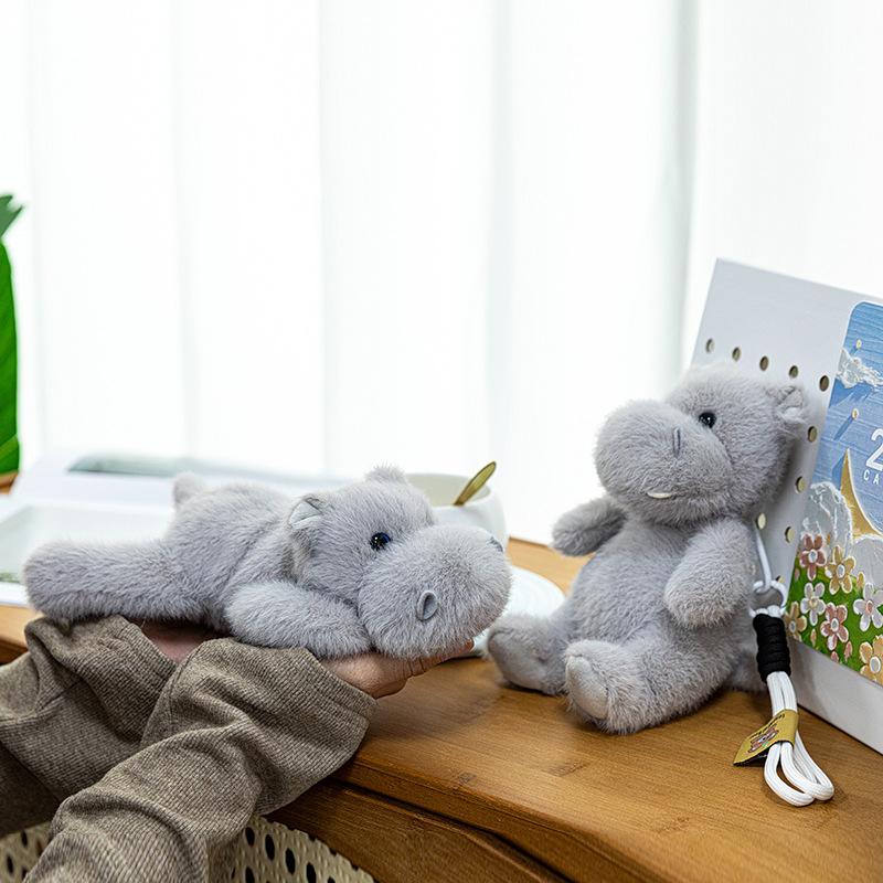 Серия Сокровище Ладони Плюшевая Игрушка Кукла Милый Гиппопотам Имитация Животного Детская Мультяшная Кукла Брелок