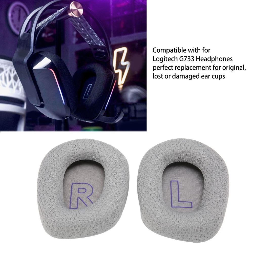 2PCS Comfortable Earpads Cushions for Logitech G733 Headphones Sound Quality Enhancement