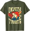 Retro Rabbit Death To Tyrants Vintage 90s Funny Quote TShirt Retro Style Street Saying Tee Novelty Gift Short Sleeve Blouses