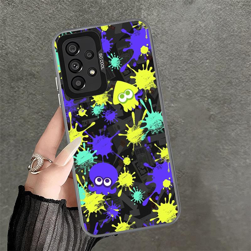 S-Splatoons Игровой противоударный чехол для телефона для Samsung A17 A16 A15 A14 A37 A57 A36 A56 A26 A35 A55 A25 A34 A54 A24 A13 A23 A33 A53 A