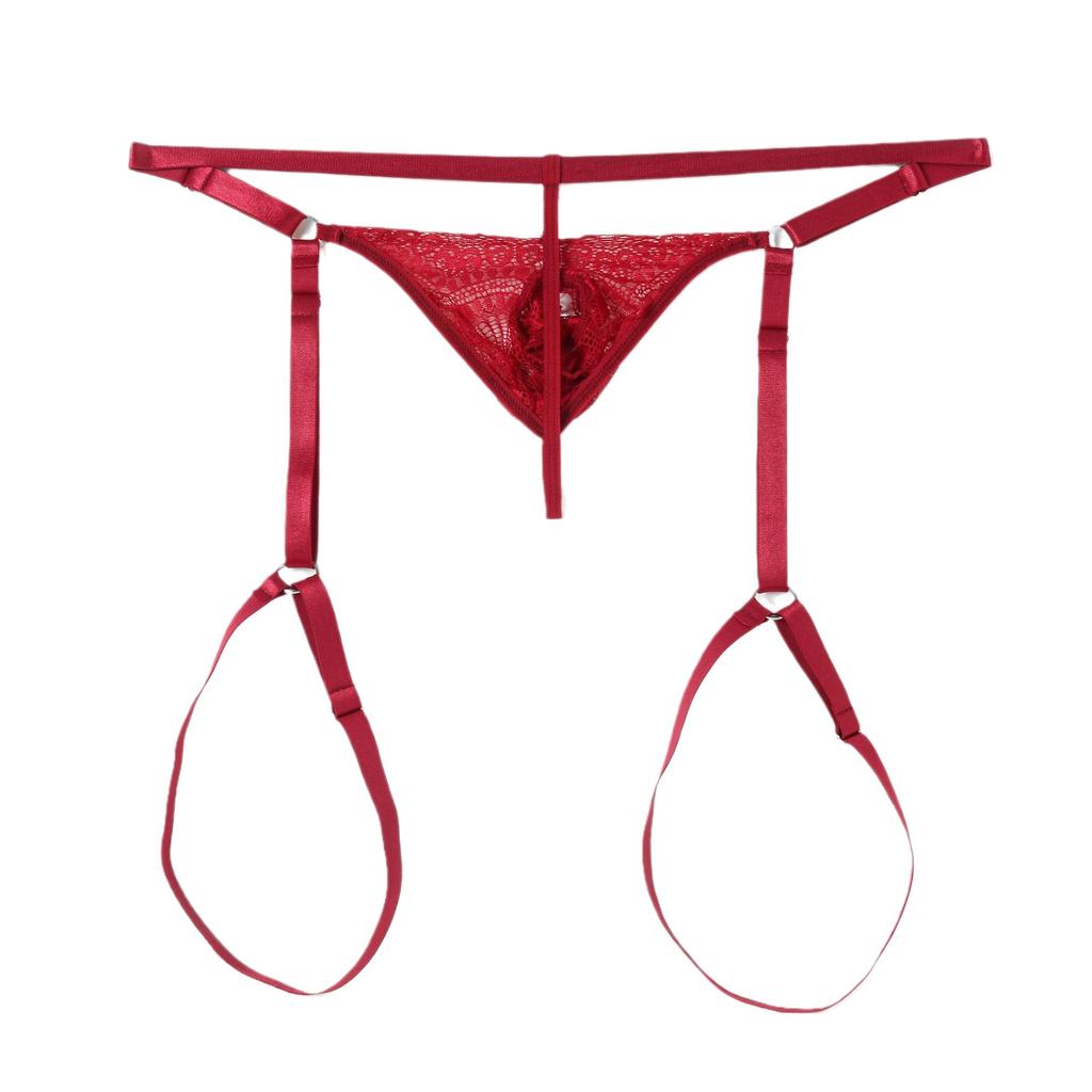 Мужское секс-белье регулируемое отверстие кружево мужские боксеры перспектива сексуальные мужские секс-стринги