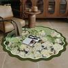 Retro Luxury Bedroom Bed Blanket Mats Living Room Round Carpets Wardrobe Room Bedroom Floor Mats Dressing Table Makeup Floor Mats