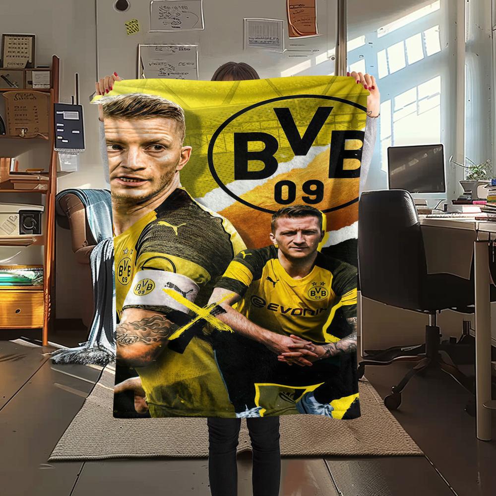 Borussia Dortmund Print FlAannel Blanket, High quality Comfortable for All Seasons, Home Decor, Warmth and Comfort