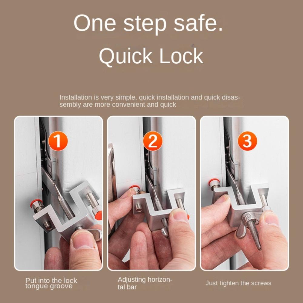 Дверной замок из нержавеющей стали, самооборона, пряжка, замок, дверной стопор, дорожный замок