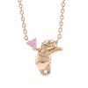 Серебряное ожерелье с подвеской в виде сердца с розовым золотом и кубическим цирконием Винни-Пух VPCDSW0054 [Disney]