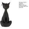 Cat Desk Decor 3D Printed Meditating Figurine, Modern Abstract Sculpture with Cross-Legged Pose, Narrative Space Decoration Minimalist for Office