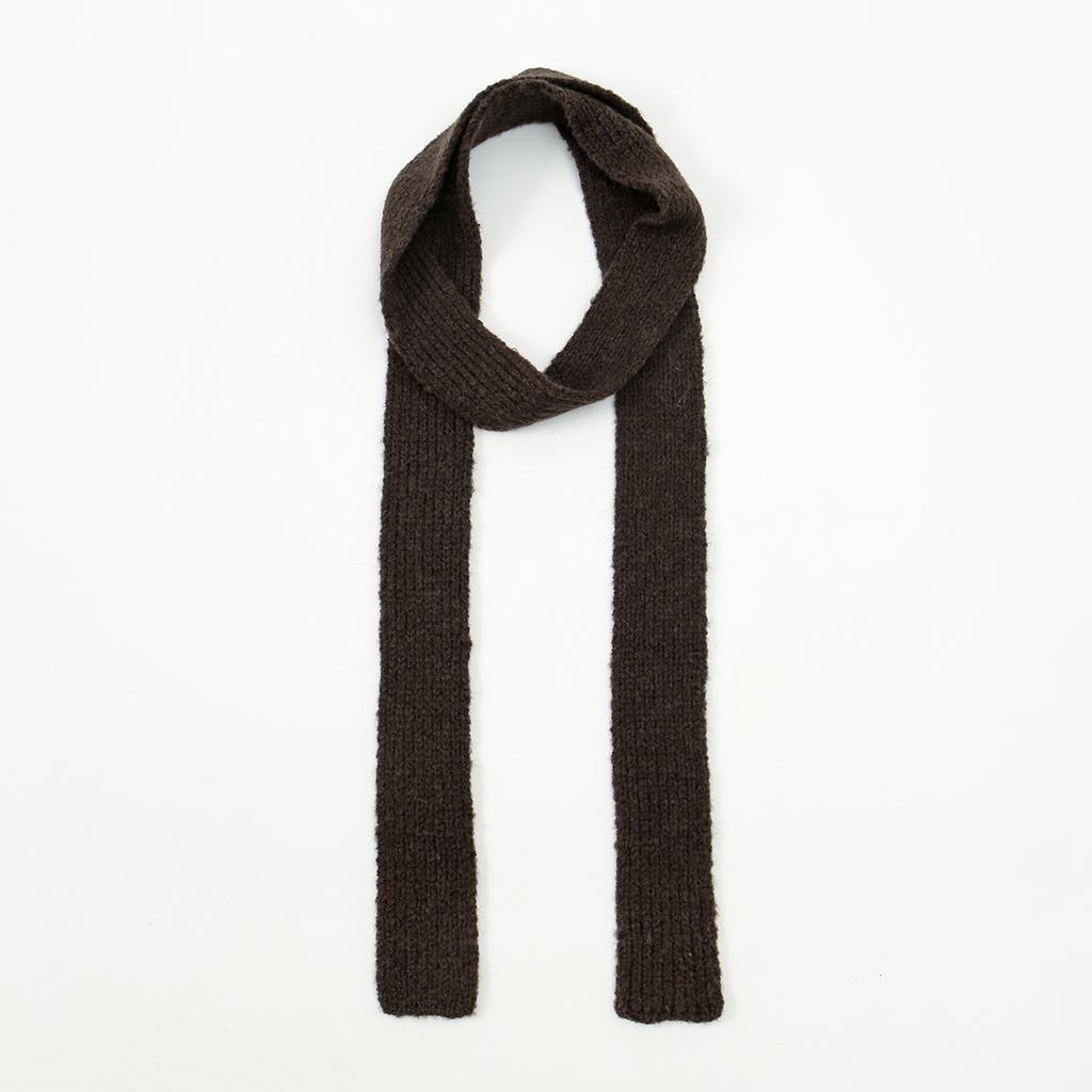 Зимний Новый Женский Имитация Кашемира Мохер Шарф Однотонный Узкий Длинный Шарф Женский Корейская Версия Вязаные Шерстяные Шарфы