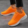 Модные весенние оранжевые кроссовки Женские кожаные кроссовки Роскошные кроссовки на толстой подошве и платформе Спортивная обувь Женские легкие водонепроницаемые кроссовки