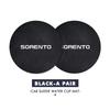 AGF3  For KIA 2pcs Suede Car Coaster Water Cup Drink Holder Anti-Slip Pad Venga Sedona Forte Stonic Picanto Sorento Stinger