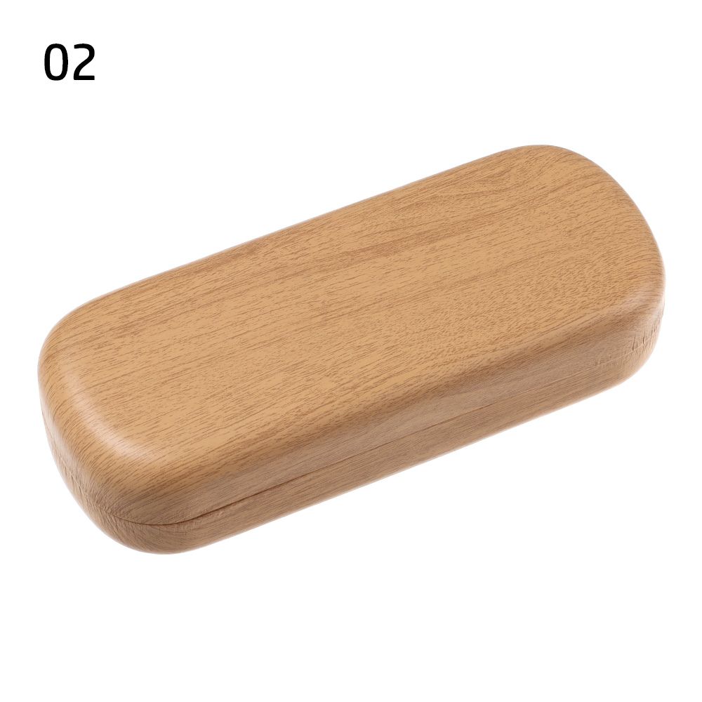 Fashion Large Capacity Waterproof Glasses Box Wood Grain Eyeglasses Case Glasses Holder