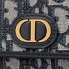 Dior 30 Montaigne Классический холщовый кошелек с косым принтом и вышивкой Женский кошелек Джинсово-синий S2057UTZQ-M928