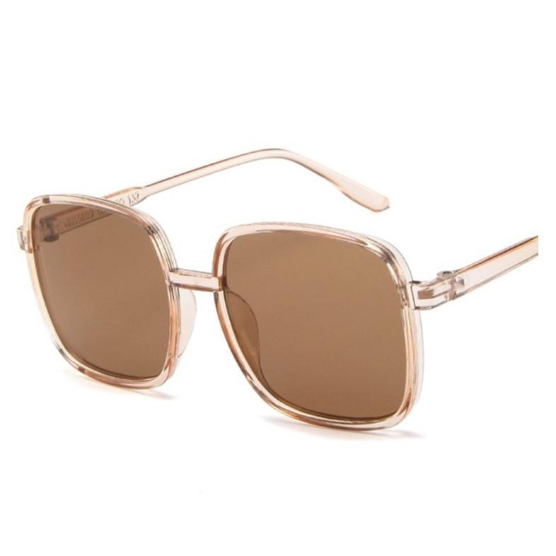 Модные солнцезащитные очки в большой оправе, квадратные солнцезащитные очки, простые очки для уличной фотографии женщин