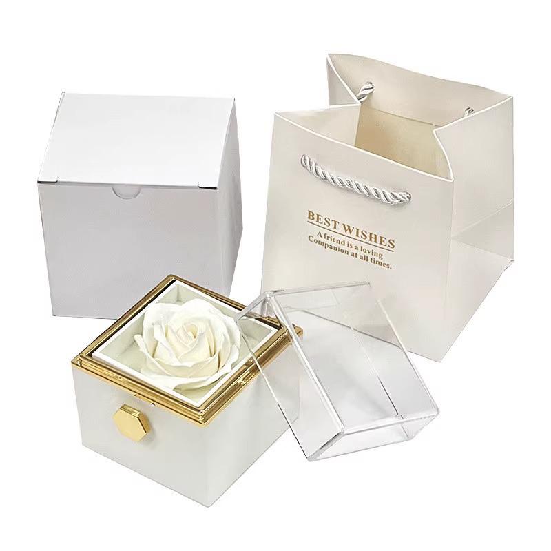 Candle Bear Jewelry Box: Rotating Ring Holder & Cake Surprise – Perfect Romantic Gift for Birthdays or Valentine's Day. Free Shipping.