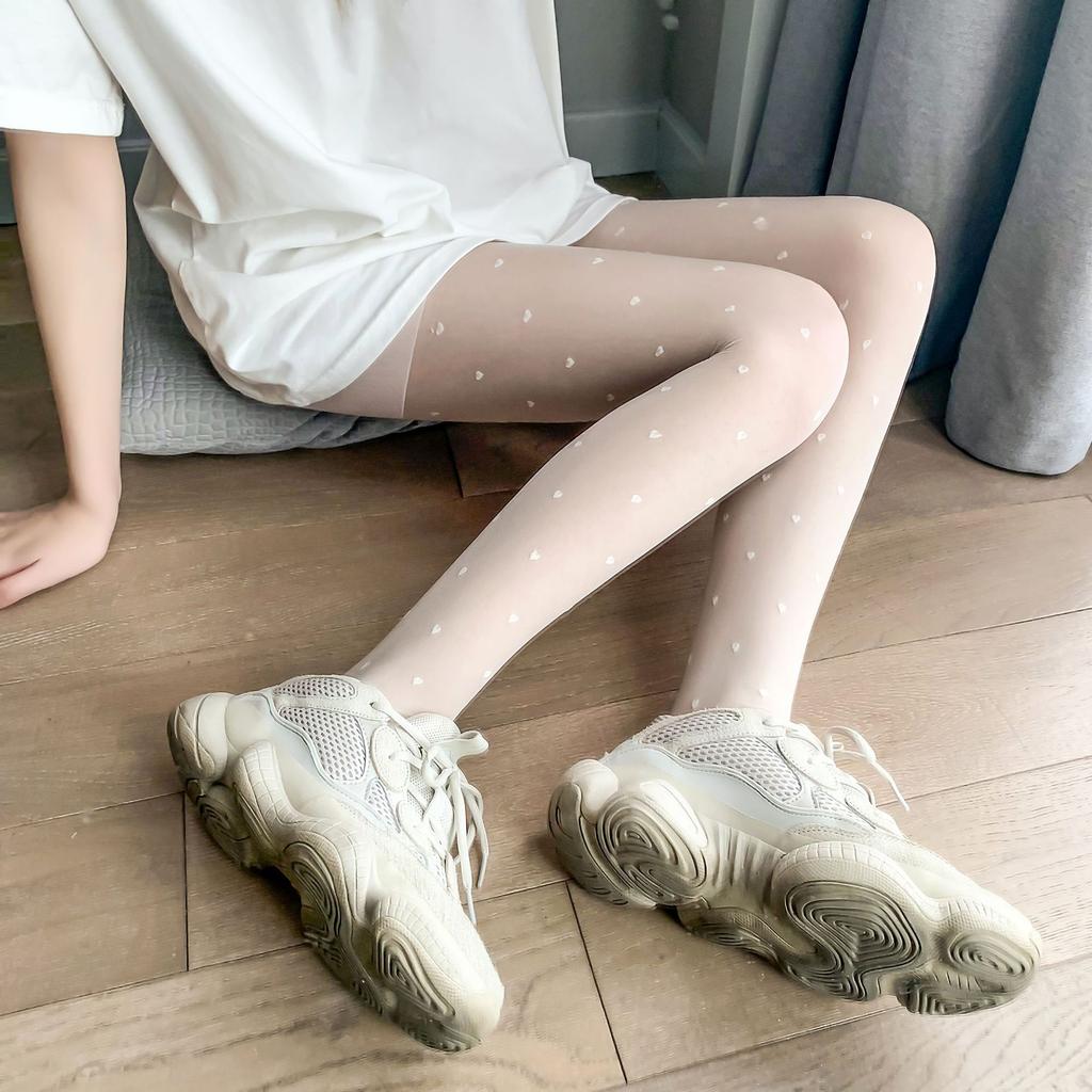 Spring and Summer Fashion Sexy Ultra-thin Breathable Stockings Bow Printing Stockings