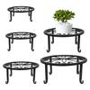 5Pcs Iron Flower Pot Stand Bonsai Display Trays Plant Holder Balcony Planter Decorative Rack Potted Landscape Stand