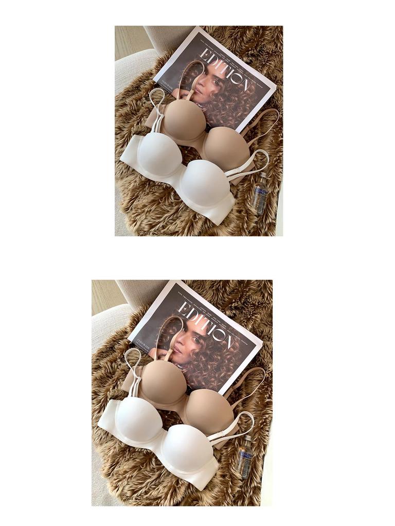 Женский бесшовный бюстгальтер без бретелей: Сексуальный, Гладкий, Регулируемый, Мягкая косточка, Дизайн полукубка для маленькой груди.