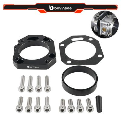 BEVINSEE Адаптер двойного дросселя Алюминиевый для Honda K20 K24 K20Z1 K20A1 K20A2 K24A K20A3, для Honda Civic Si для Acura TSX