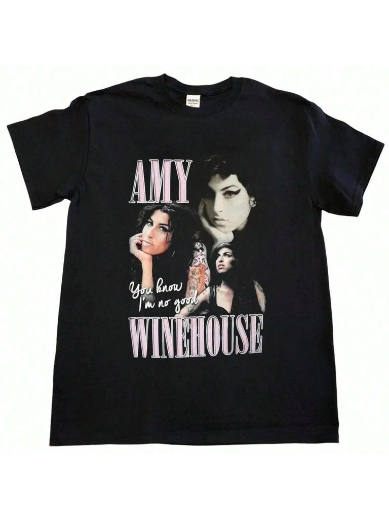 Футболка Amy Winehouse You Know I'M No Good Плотный хлопок Tt0611