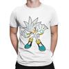 Silver sSonic the Hedgehog Novelty 100 Cotton TShirt sSonic the Hedgehog Tees Tops For Unisex