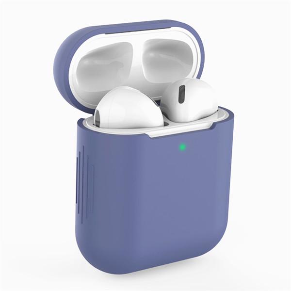Силиконовый защитный чехол для наушников Airpods, универсальный чехол с защитой от падения 1, 2 поколения