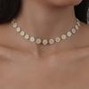 Korean Simple Pearl Clavicle Chain Daisy Necklace Vintage Sun Flower Necklaces For Women Trendy Short Choker Neck Accessories5