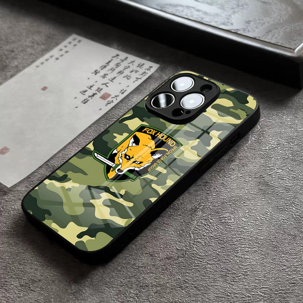 Чехол для телефона Metal Gear Solid для iPhone 16 Pro Max 15 Plus 14 Pro 12 11 13 Mini X XR XS Max 8 7 Plus SE Стеклянная крышка