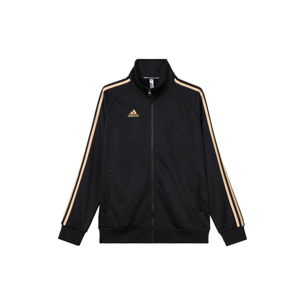 adidas Спортивная куртка с 3 полосками Черно-золотая Унисекс TR30JR-BG