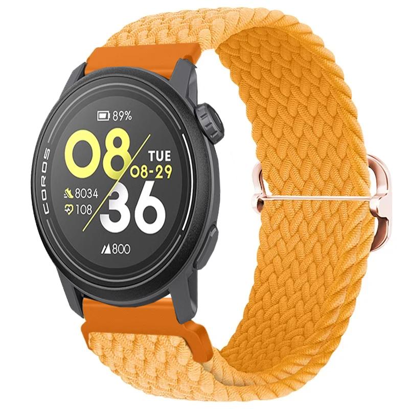 Нейлоновый плетеный ремешок 20/22 мм для COROS APEX 4/PACE Pro/4 3 2 Регулируемый браслет для CMF Watch 3/2/1 Pro Suunto Race 2/S/Run