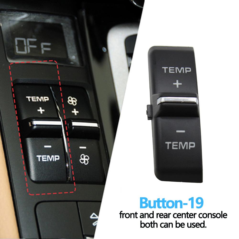 Передняя задняя консоль кондиционер температура вентиляция громкость кнопки кондиционера колпачки для Porsche Cayenne 7P5 Panamera 970 Macan