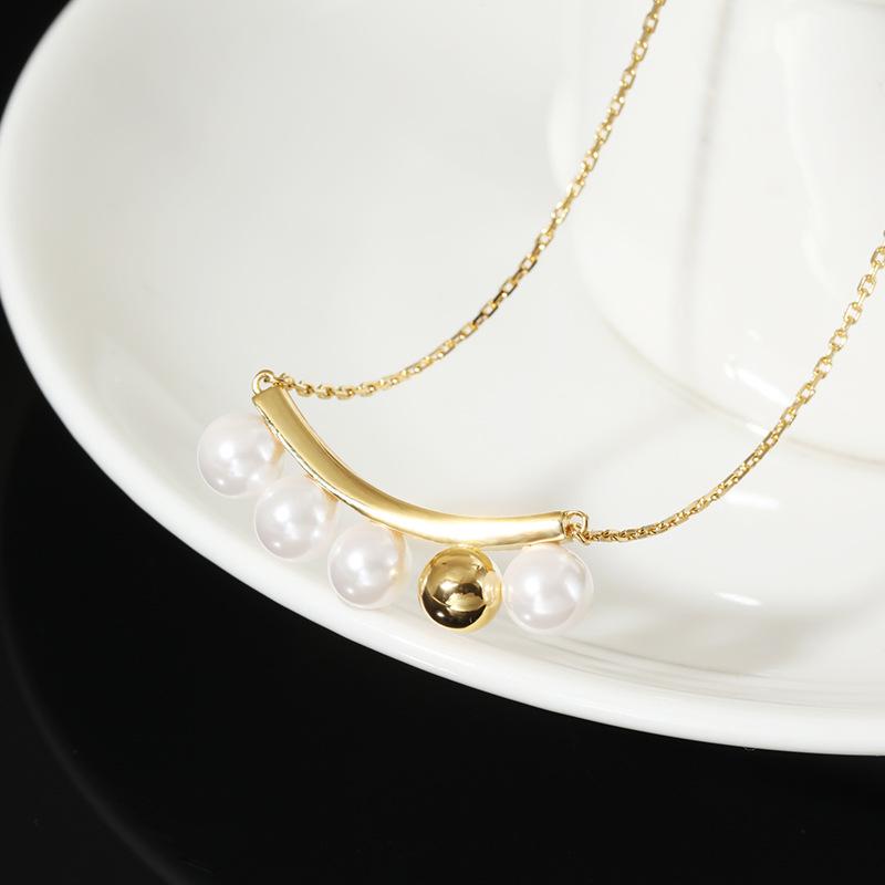 Ожерелье оптом, жемчужная улыбка, цепочка на ключицы, высокий смысл, нишевый дизайн, темперамент, ювелирные аксессуары