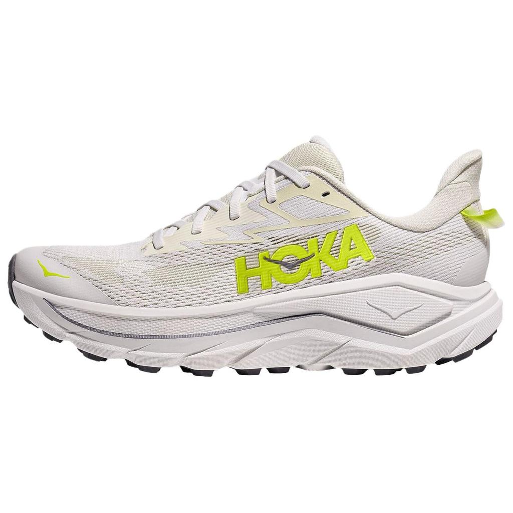 HOKA One One Кроссовки для бега Challenger 8 с поддержкой и воздухопроницаемостью, мужские, бело-зеленые 1168716-WNH