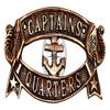 Nautical Captain's Quarters Sign 17.78 Cm Antique Brass Wall Decoration Plaque