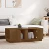 814432 vidaXL Coffee Table Honey Brown 110x50x40 Cm Solid Pine Wood