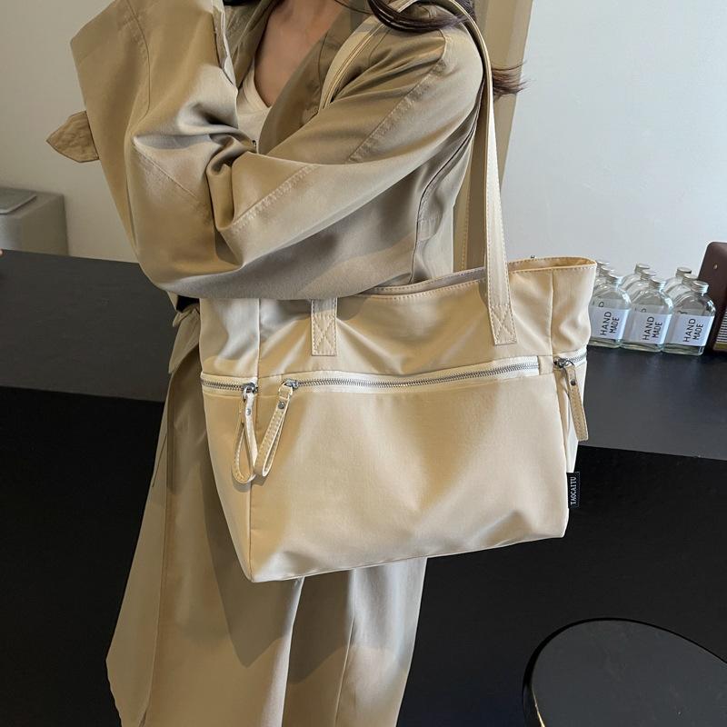 Повседневная сумка женская 2024 новая модная универсальная сумка через плечо большая вместительная сумка-тоут классная сумка для поездок на работу