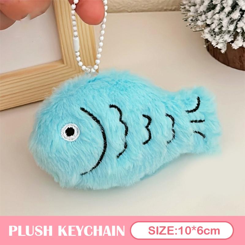 Penguin Plush Toy Keychain Fluffy Soft Stuffed 1Pc for Girls Bag Pendant Backpack Car Keychain Holder